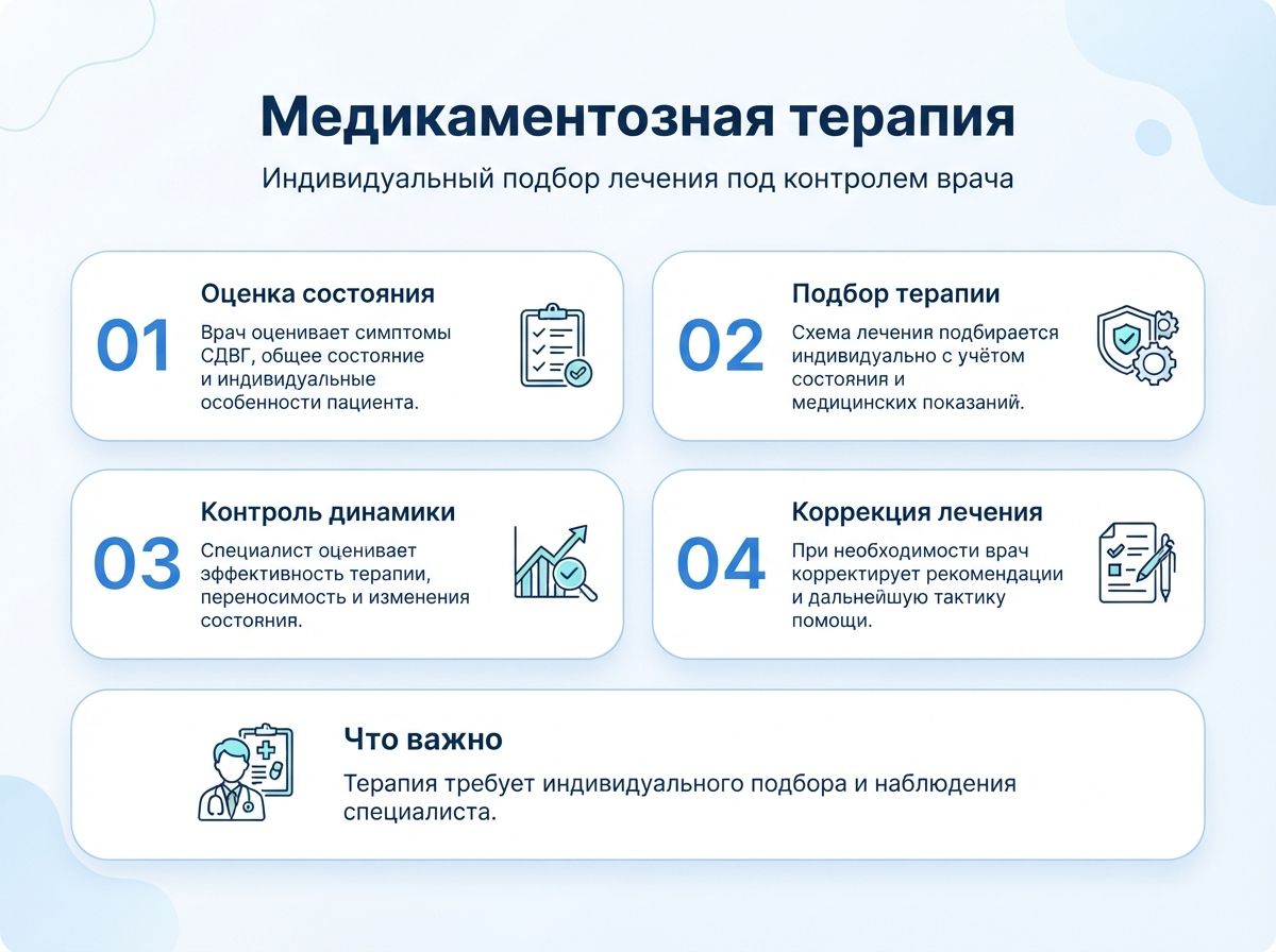 Лечение СДВГ в Челябинске у детей и взрослыхинфографика